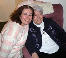 adrienne basso with nonna